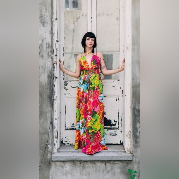 TRASHY DIVA Psychedelic Dragons Jagger Dress sz 4 - Picture 4 of 6